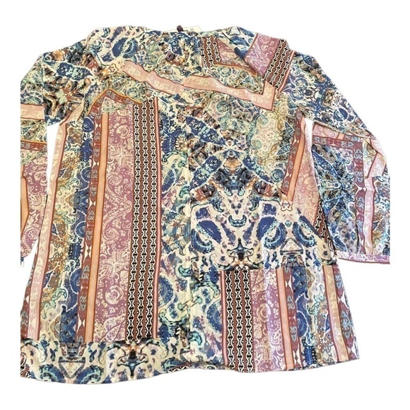 Nydj Peasant Blouse, Free Bird Paisley - Picture 6 of 15